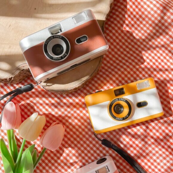 New Reusable Film Camera Vintage Inspired Retro Pictures Birthday Gift Present - Picture 4 of 4